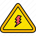electrical, danger, sign, electric, electrician, electricity, electrification, icon