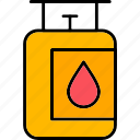 gas, tank, cylinder, bottle, energy, icon