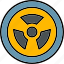 radiation, nuclear, radioactive, radioactivity, icon 