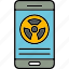 rdiation, atomic, danger, nuclear, radiation, phone 