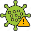 virus, coronavirus, bacteria, disease, covid, icon 
