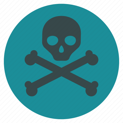 Crossbones, danger, dead, death, evil, skull, toxic icon - Download on Iconfinder