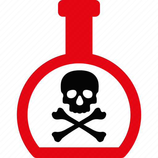 Poison, caution, danger, death, flask, hazard, toxic icon - Download on Iconfinder