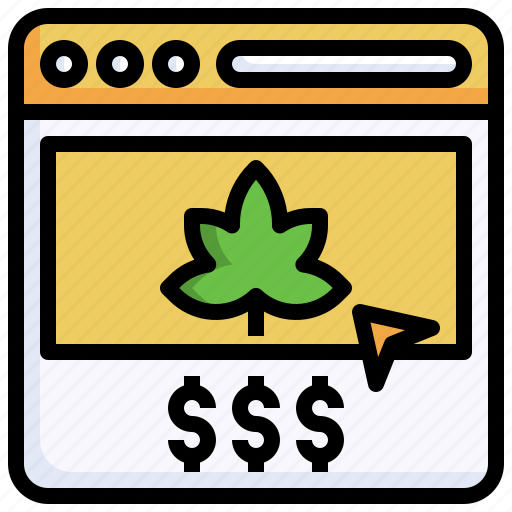 Marijuana, cannabis, website, web, page, browser icon - Download on Iconfinder
