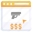 weapon, webpage, browser, internet, shopping 