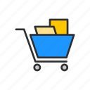 cart, goods, shopping, store