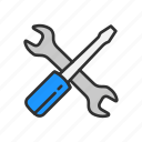 screw driver, settings, tools, wrench