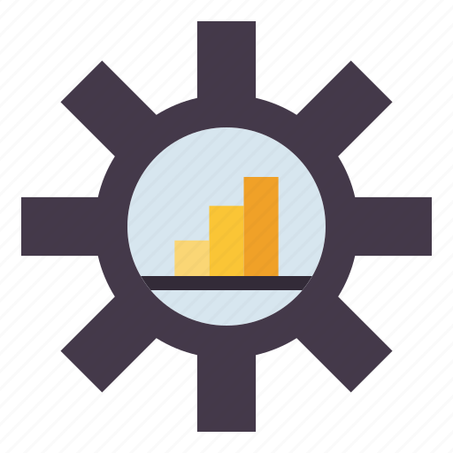 Performance, data, graph, gear, business, finance icon - Download on Iconfinder