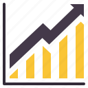trend, statistics, increasing, up, growth, chart