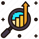 data, analysis, research, business, finance, loupe, magnifying, glass, graph