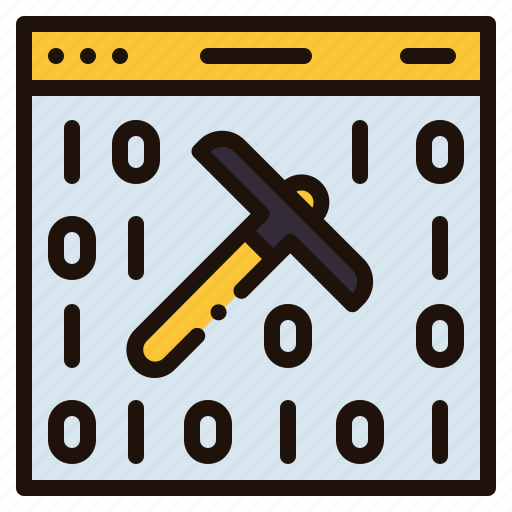 Mining, data, big, seo, binary, code, analysis icon - Download on Iconfinder