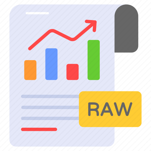 Raw, data, business, information, extension, record, document icon - Download on Iconfinder