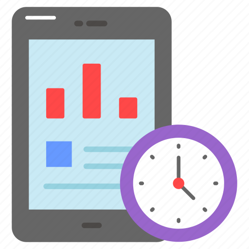 Data, management, time, mobile, analysis, analytics, statistics icon - Download on Iconfinder