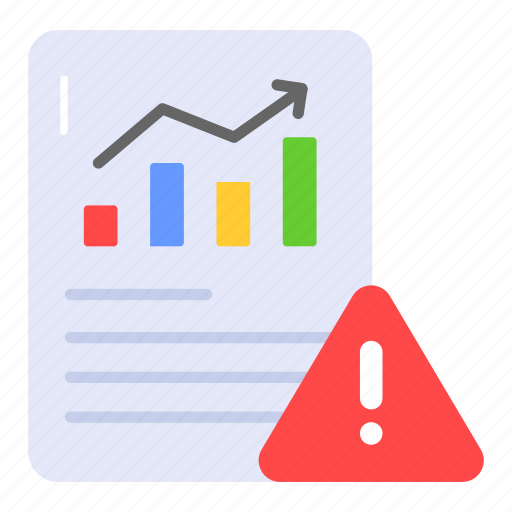 Warning, report, attention, error, alert, data, analysis icon - Download on Iconfinder