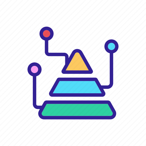 Analysis, analytic, computer, data, graphical, pyramid, statistics icon - Download on Iconfinder