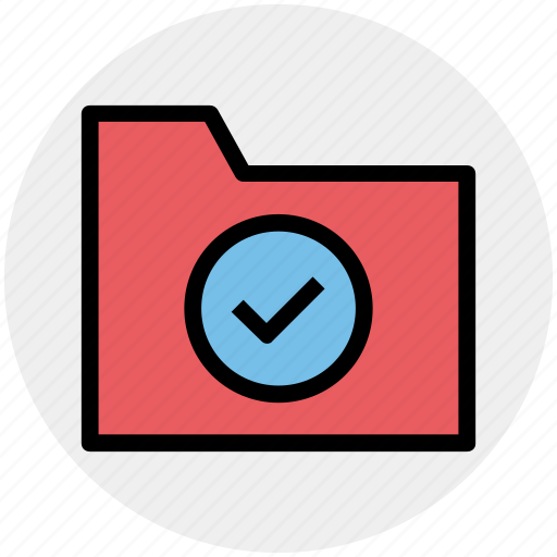 Accept, check, check mark, folder, folder accept, verification mark icon - Download on Iconfinder