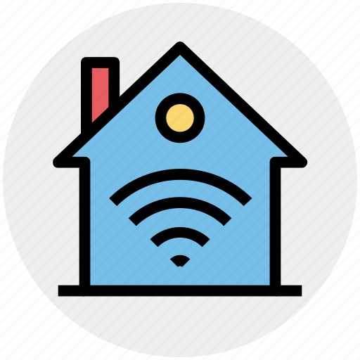 Home, home network, house, internet, signals, wifi icon - Download on Iconfinder