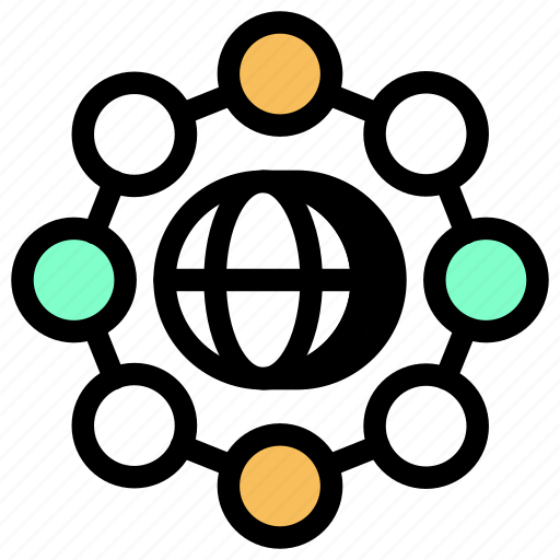 Secure, connection, networking, beads, link, international, links icon - Download on Iconfinder