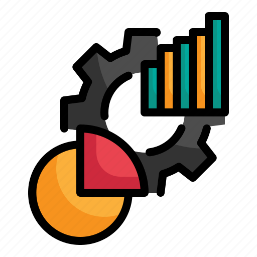 Gear, setting, data, analytics, report, graph, statistics icon icon - Download on Iconfinder