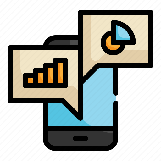 Mobile, report, data, analytics, graph, statistics icon icon - Download on Iconfinder