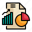 report, graph, data, analytics, growth, statistics icon 