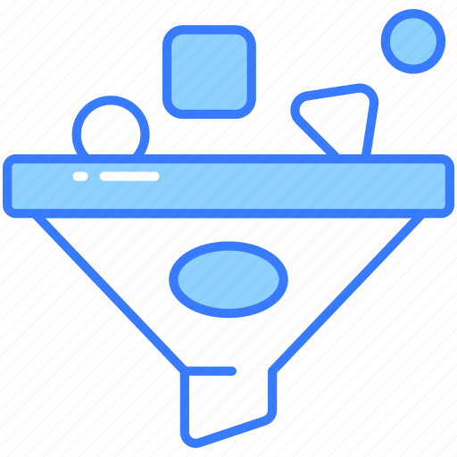 Data, filtering, funnel, analytical, purification, conversion, filtration icon - Download on Iconfinder