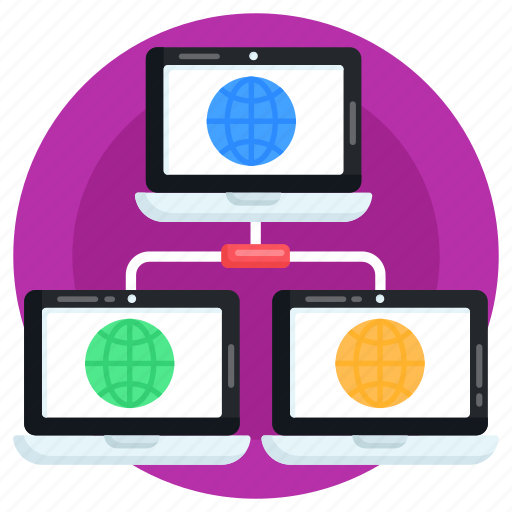 Connected devices, connected laptops, shared devices, network devices, digital devices icon - Download on Iconfinder