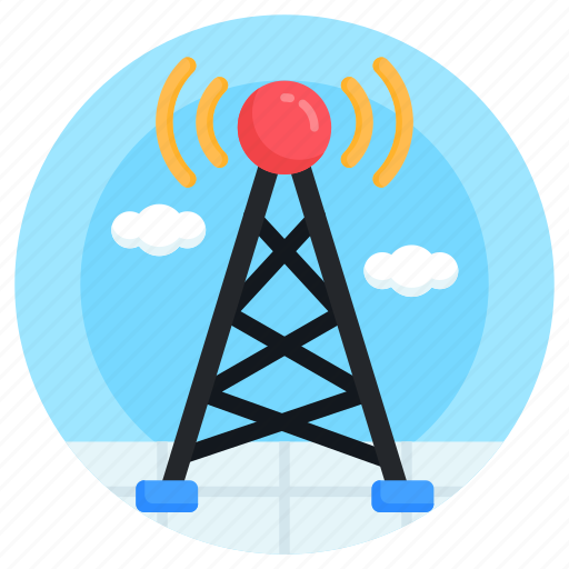 Signal tower, mobile tower, network tower, communication tower, connection tower icon - Download on Iconfinder