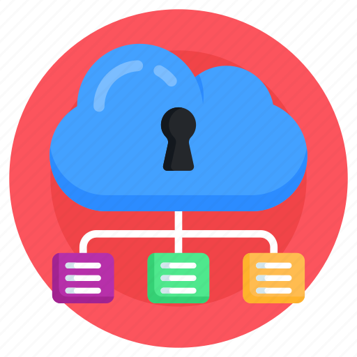Cloud connection security, secure cloud network, secure hosting, secure cloud computing, protected cloud network icon - Download on Iconfinder