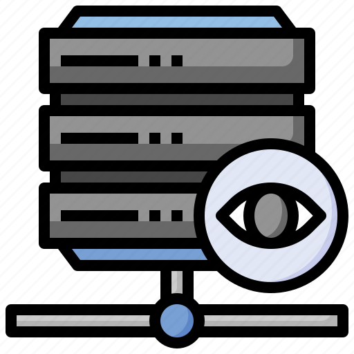 Monitor, data, server, view, eye icon - Download on Iconfinder