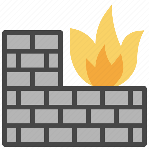 Firewall, security, system, flame, fire icon - Download on Iconfinder