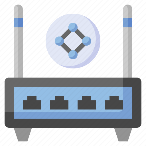 Network, switch, technology, sockets, electronics, device icon - Download on Iconfinder