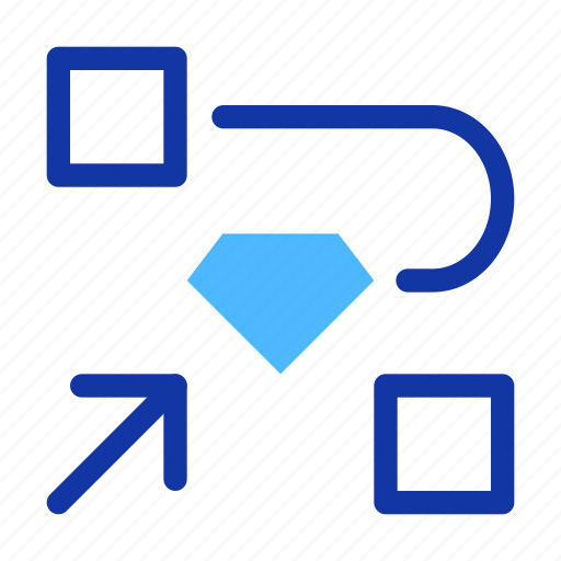 Flow, reference, model, network, connection, map icon - Download on Iconfinder