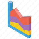 chart, graph, growth, iso, isometric