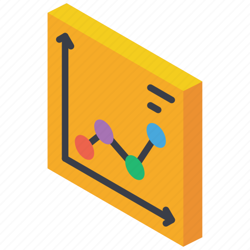 Graph, iso, isometric, scatter, tile icon - Download on Iconfinder