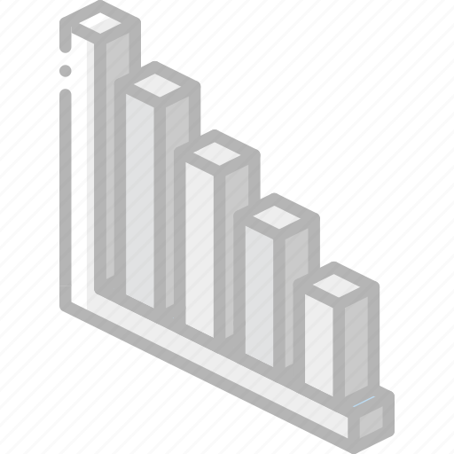 Bar, chart, graph, iso, isometric icon - Download on Iconfinder
