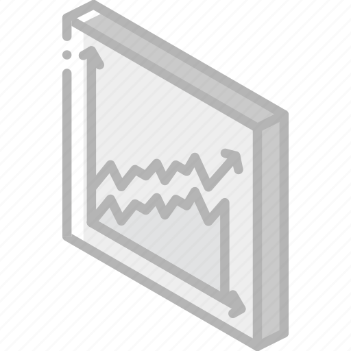 Graph, growth, iso, isometric, tile icon - Download on Iconfinder