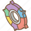 commented, doughnut, graph, iso, isometric 