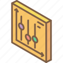 graph, iso, isometric, scatter, tile