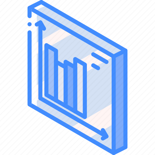 Bar, graph, iso, isometric, tile icon - Download on Iconfinder