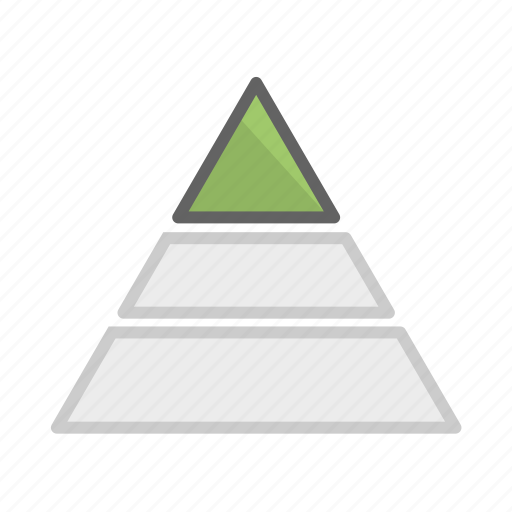 Chart, data, data chart, pyramid, pyramid chart, statistics, triangle icon - Download on Iconfinder