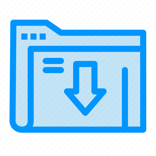 Data, download, folder, server icon - Download on Iconfinder