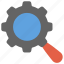gear magnifier, research symbol, search engine optimization, seo, seo analysis 