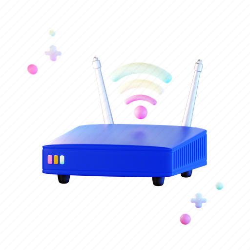 Router, internet, wifi, online, network, browser, connection 3D illustration - Download on Iconfinder