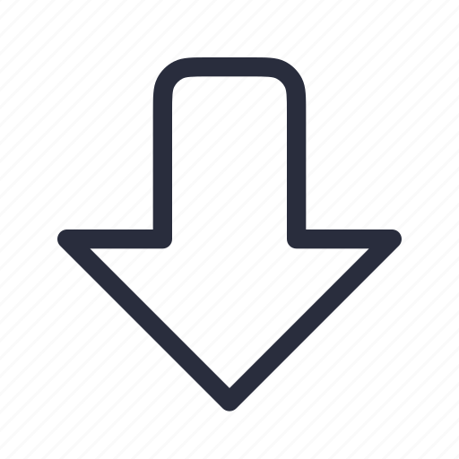 Arrow, down, south, direction icon - Download on Iconfinder
