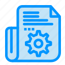 document, folder, setting, tools
