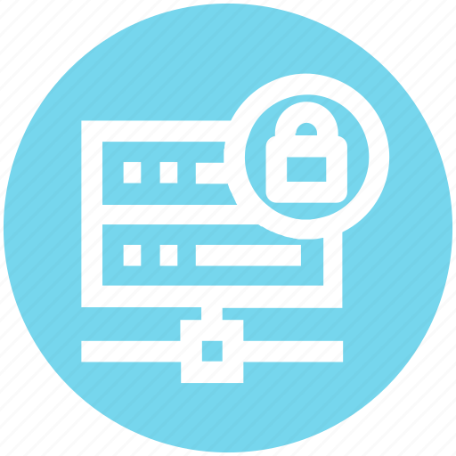 Data science, database, hosting, lock, safe, server icon - Download on Iconfinder