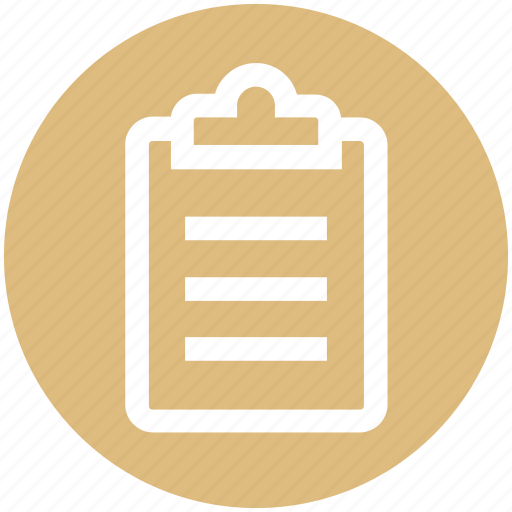 Clipboard, document, list, paper, sheet icon - Download on Iconfinder