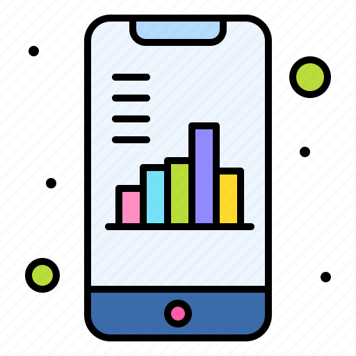 Mobile, analytics, document, graph, smartphone icon - Download on Iconfinder