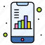 mobile, analytics, document, graph, smartphone 